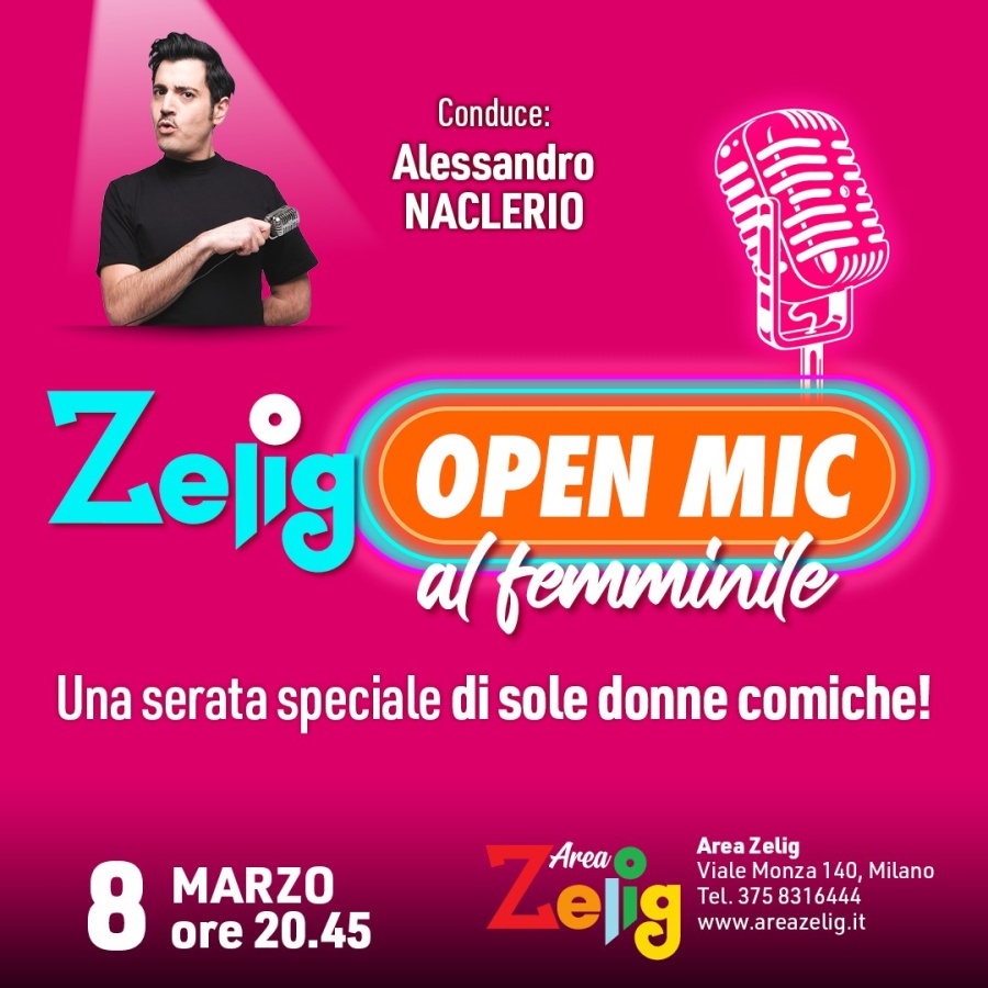 Zelig Open Mic al femminile